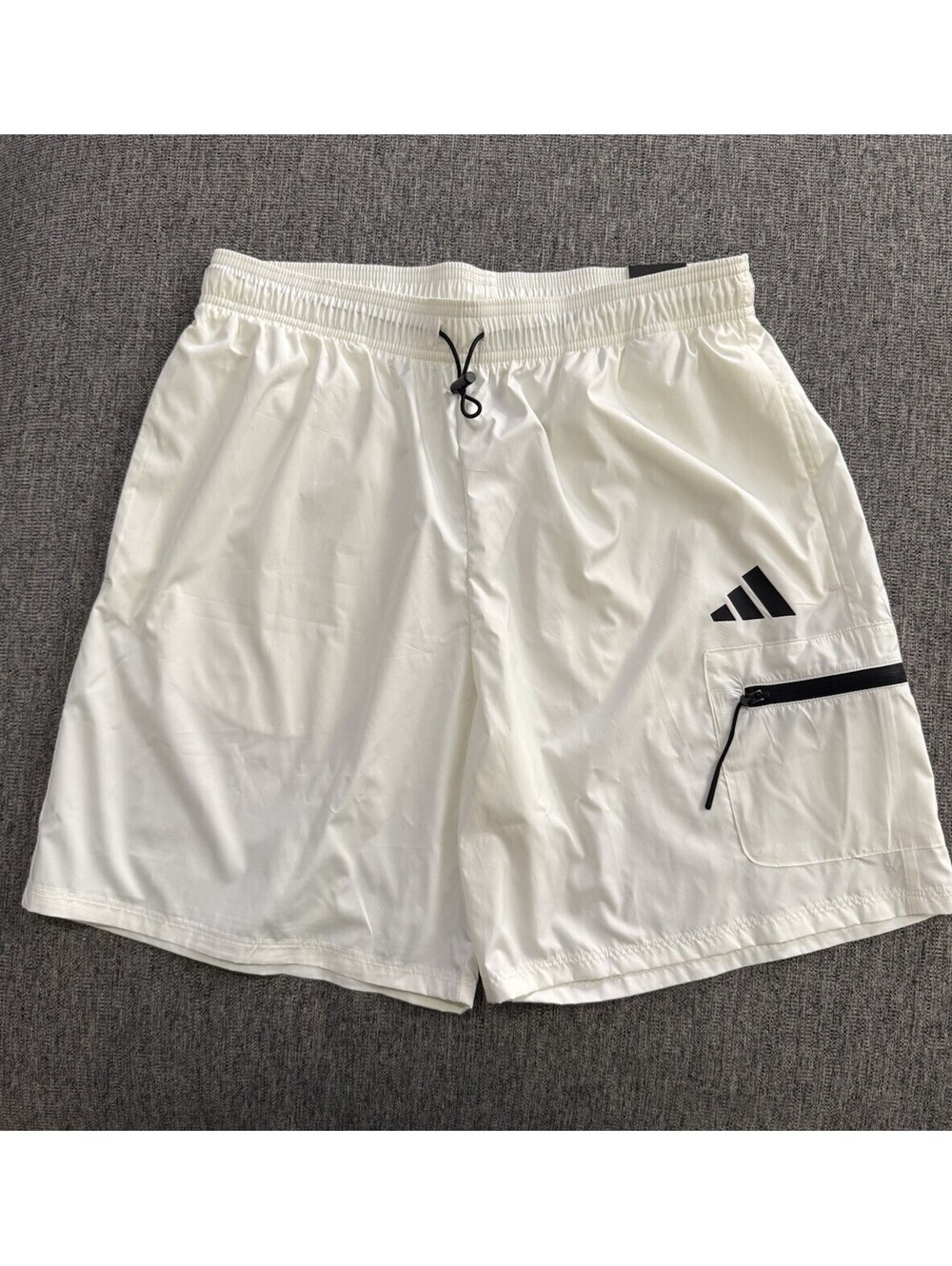 Adidas Men Medium Sportswear City Escape MultiSports Shorts Off White JF3348 New